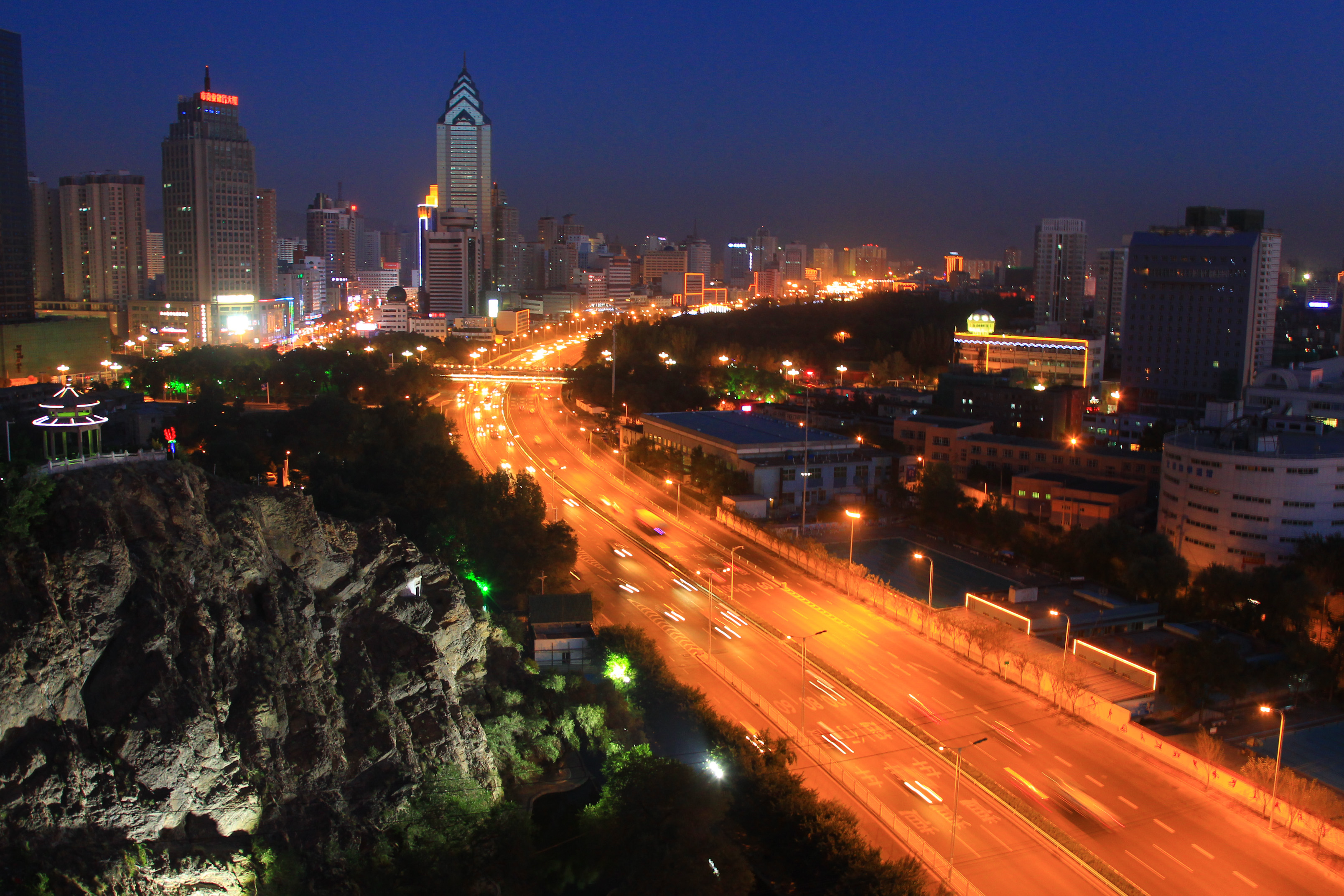 Urumqi at night. 